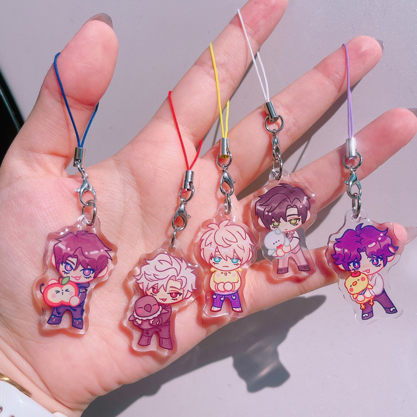 LOVE AND DEEPSPACE MINI PHONE CHARMS