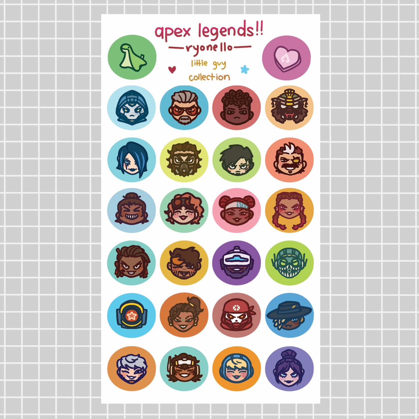 APEX LEGENDS STICKER SHEET