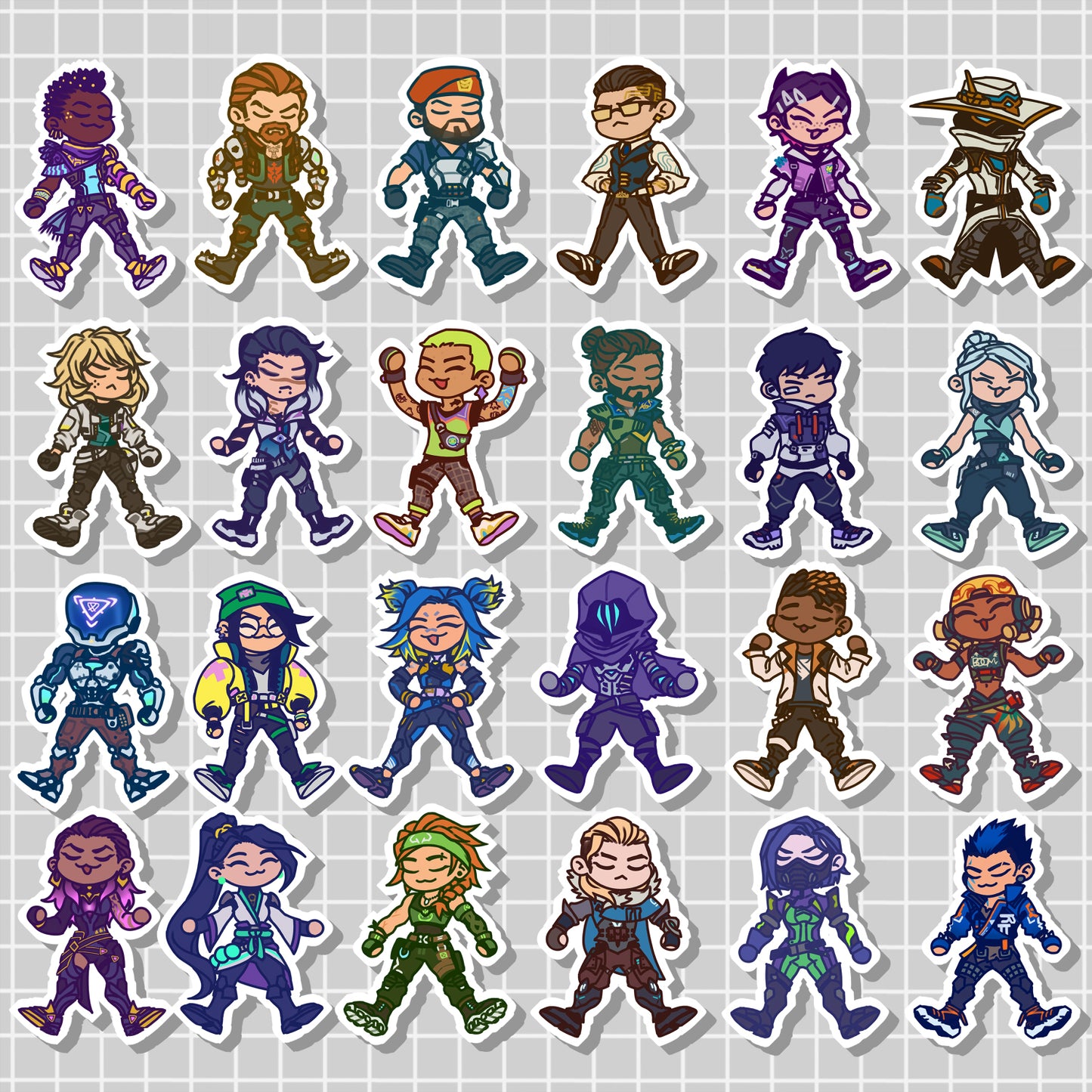 VALORANT BLOB CHARMS