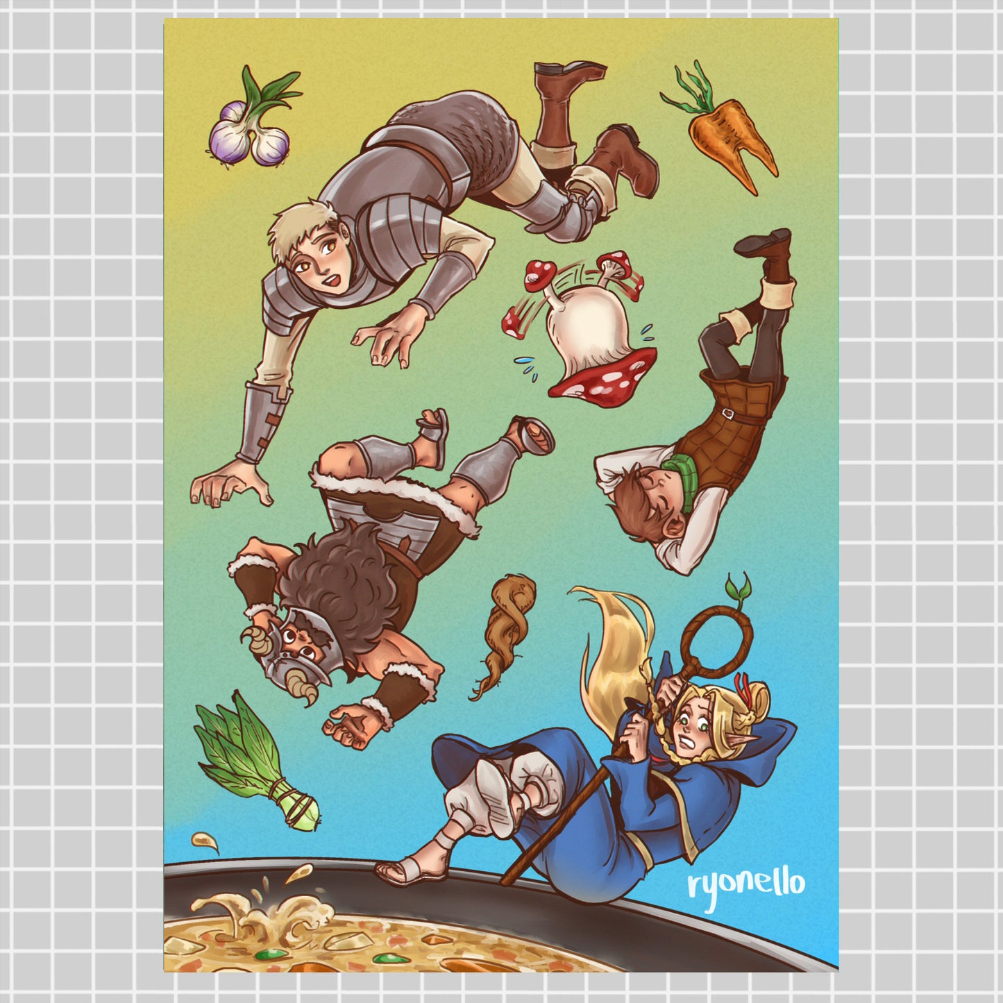 DUNGEON MESHI SOUP PRINT