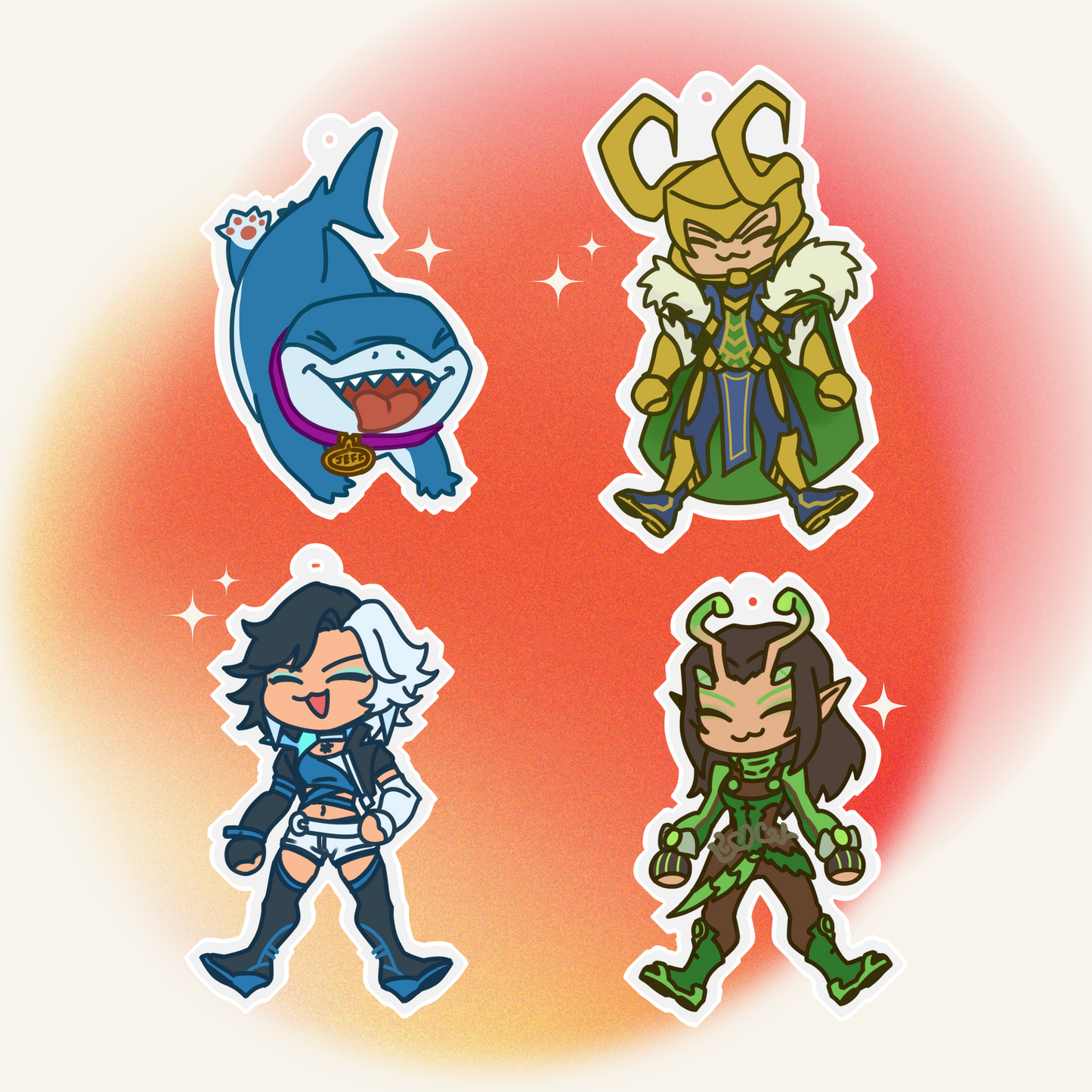 MARVEL RIVALS BLOB CHARMS