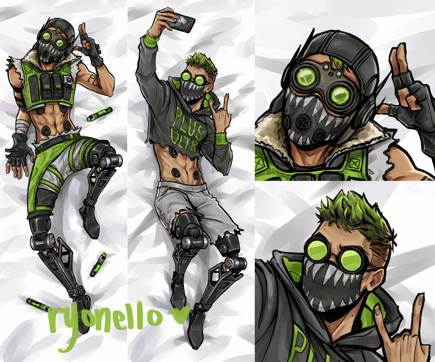 OCTANE DAKIMAKURA BODY PILLOW CASE