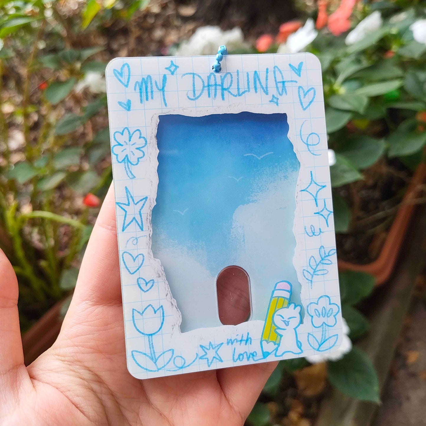 acrylic photocard holder keychains