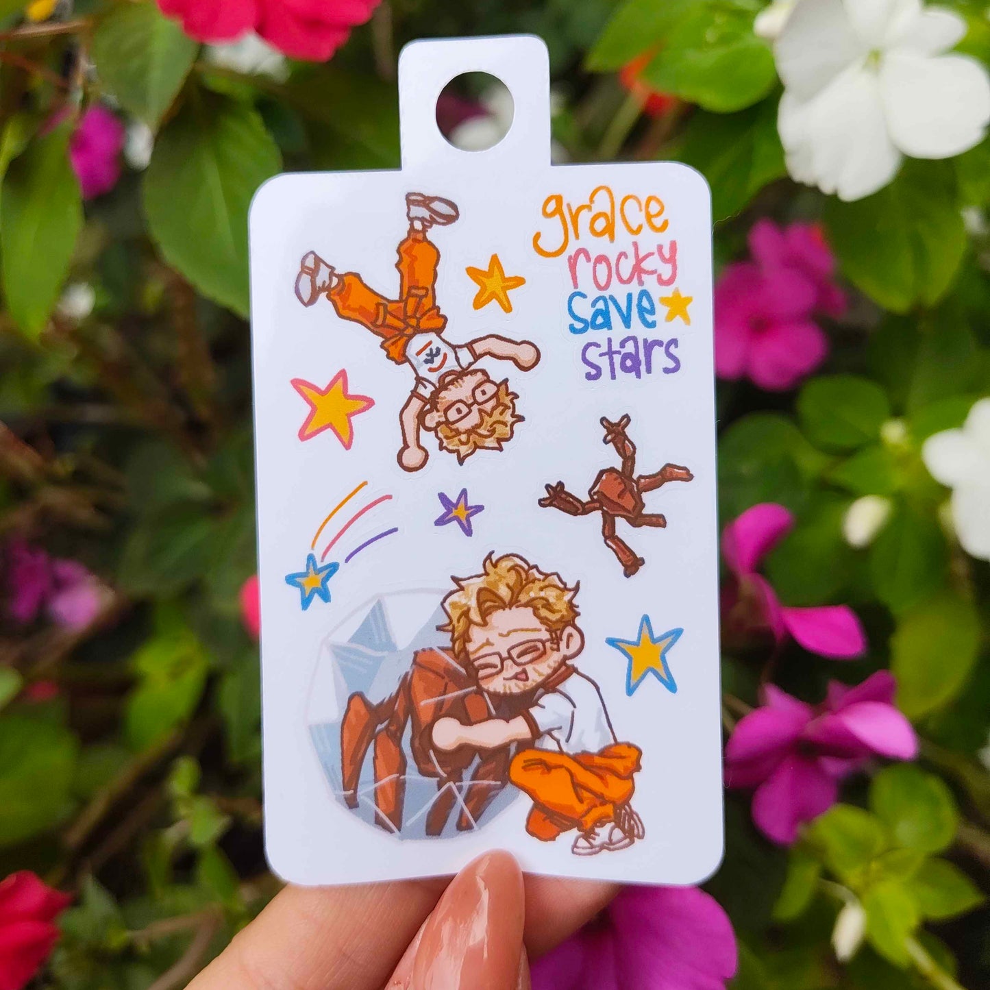 project hail mary grace mini sticker sheet