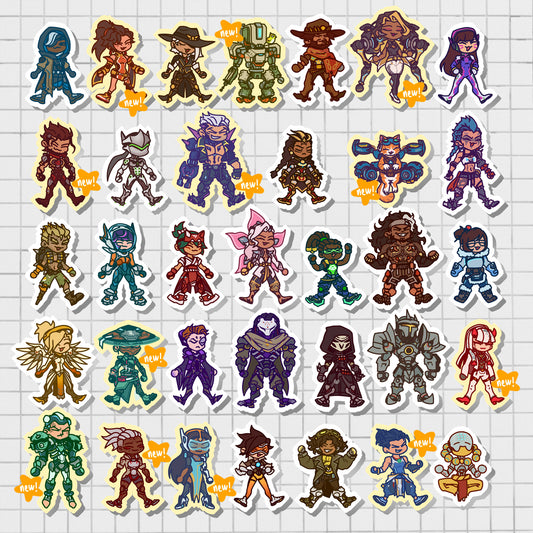 OVERWATCH BLOB CHARMS