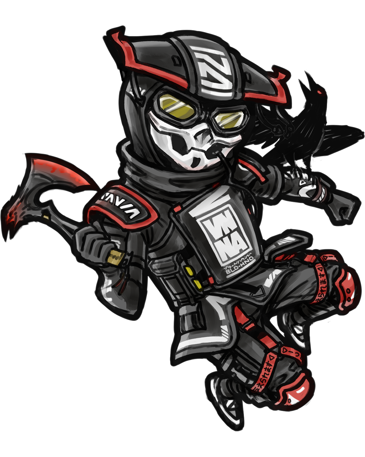 2.5" APEX LEGENDS LEGENDARY SKIN STICKERS