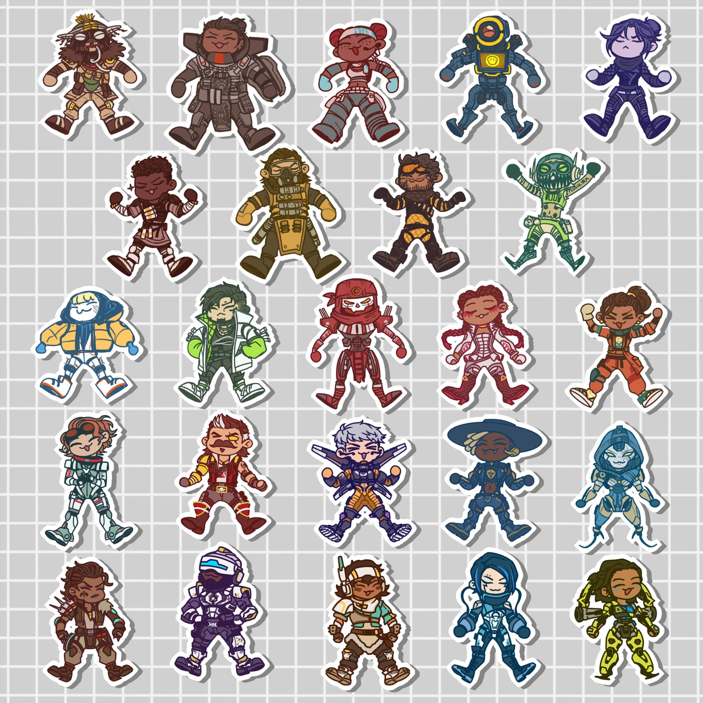 2.5" APEX LEGENDS BLOB STICKERS