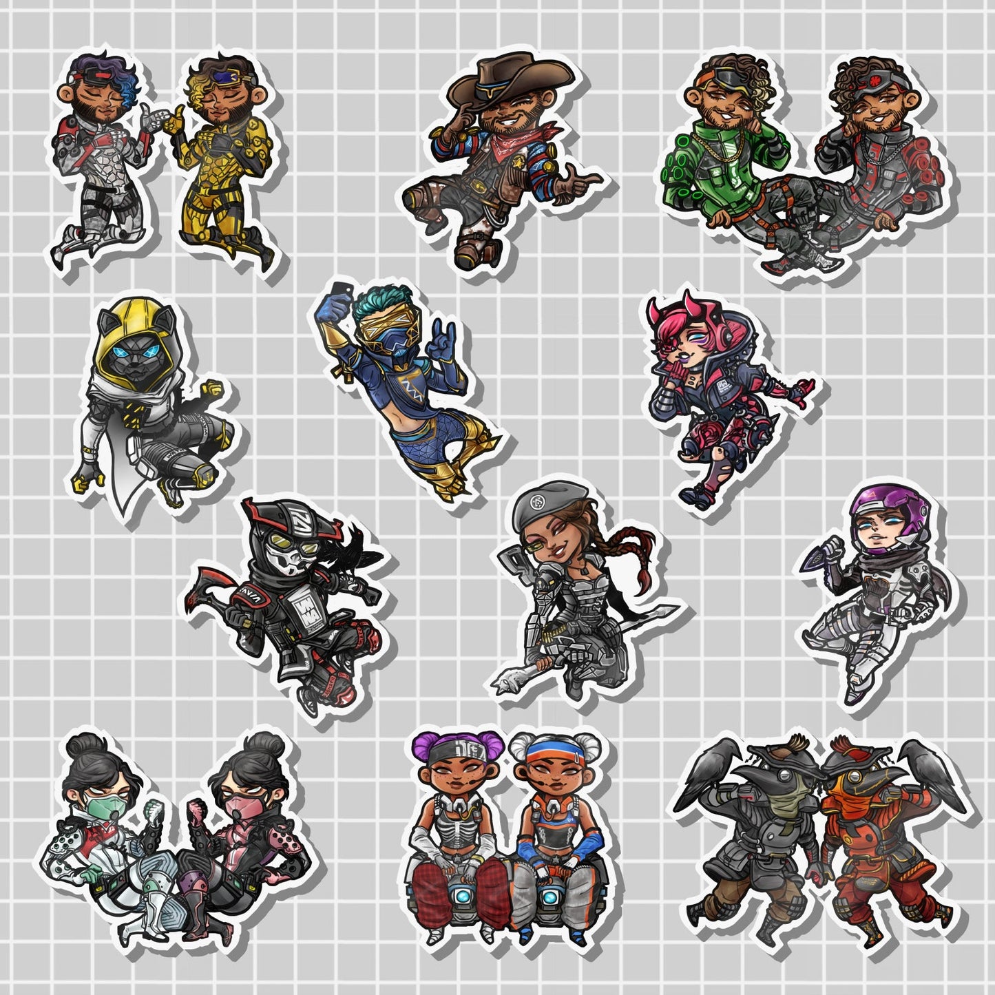 2.5" APEX LEGENDS LEGENDARY SKIN STICKERS