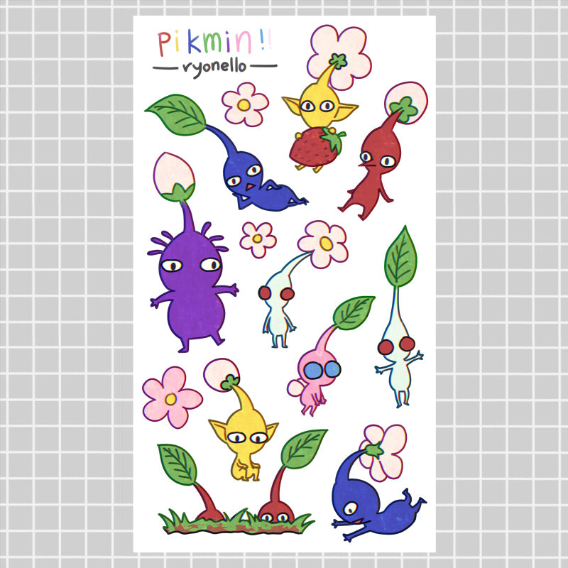 PIKMIN STICKER SHEET