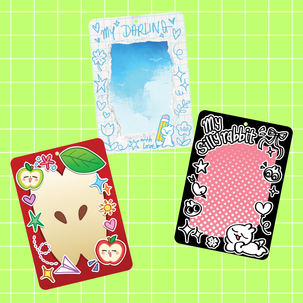 acrylic photocard holder keychains