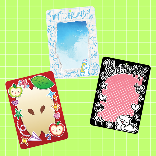 acrylic photocard holder keychains