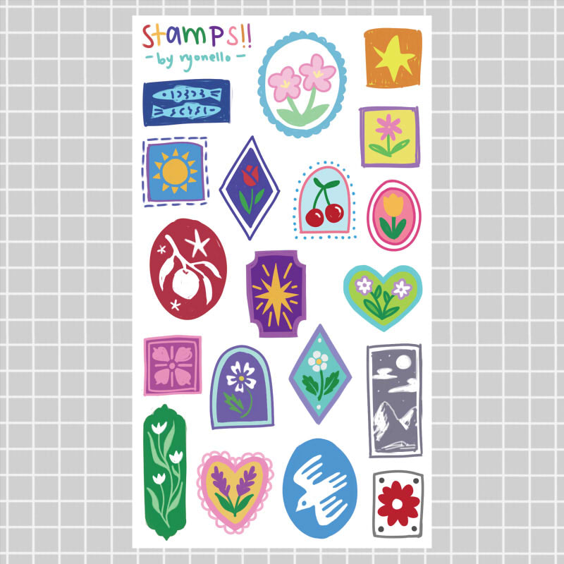 STAMPS STICKER SHEETS